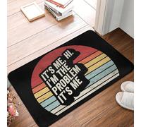 EAEQKOUC 3D 3D C’est Moi, Salut, Je suis Le problème Paillassons antidérapants Tapis de Sol Tapis étanche à l’Eau pour entrée de Cuisine Tapis de Pied sur Balcon de la Maison - 40x60cm