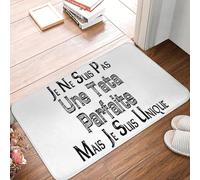 EAEQKOUC 3D 3D Je ne suis Pas Une Tante Parfaite mais Je suis Unique Tapis antidérapant Tapis de Sol Moquette pour entrée de Cuisine Tapis de Pied sur Balcon - 50x80cm