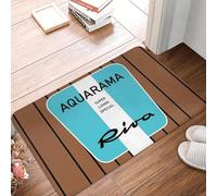 EAEQKOUC 3D 3D Monaco Yachting Lac Como, Cannes, Saint-Tropez, Capri, paillassons antidérapants Tapis de Sol Maison Salle de Bain Tapis de Pied - 50x80cm