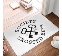 EAEQKOUC 3D 3D Society of The Crossed Keys Tapis antidérapant Tapis de Sol Anti-vêtements Tapis pour entrée de Cuisine Tapis de Repose-Pieds de la Chambre de la Maison - 40x60cm