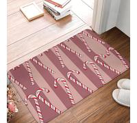 EAEQKOUC 3D Bâtons de Canne d’orge 3D MAS Antidérapants Paillassons de Sol Tapis de Sol Tapis de Moquette Durable pour entrée Cuisine Salon Tapis de Repos-Pied - 60x90cm