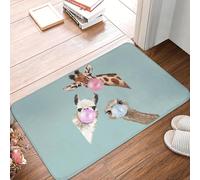 EAEQKOUC 3D Bubble Gum Gang 3D en Bleu Tapis antidérapant Tapis de Sol Tapis de Moquette Durable pour entrée de Cuisine Tapis de Pied sur Balcon Maison - 40x60cm