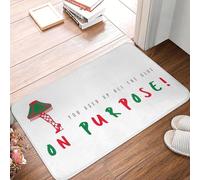 EAEQKOUC 3D Design 3D de l’Histoire Mas, paillasson, Tapis de Sol antidérapant, Tapis grattement de Sable pour entrée de Cuisine, Maison, Salon, Tapis de Repose-Pieds - 60x90cm