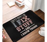 EAEQKOUC 3D drôle mécanicien ingénieur Porte d’entrée Tapis Anti-dérapant extérieur séchage Rapide paillasson Cuisine Balcon entrée Tapis tapis-50x80cm