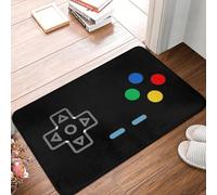 EAEQKOUC 3D Je suis Toujours en contrôle Tapis de Porte d’entrée Antidérapant Extérieur Absorbant Contrôleur de Jeu Paillasson Cuisine Balcon Tapis d’entrée Tapis-60x90cm