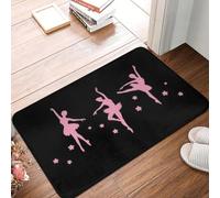 EAEQKOUC 3D Mignon Ballet Danse Avant Sol Porte Tapis d’entrée en Plein air Ballerine Danse Danseuse Salle de Bain Cuisine paillasson Toilette Tapis tapis-60x90cm