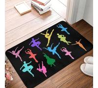 EAEQKOUC 3D personnalisé Ballet Danse Lover paillasson Tapis antidérapant Ballerine Danseuse Bain Cuisine Garage Tapis Tapis -40x60cm