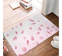 EAEQKOUC 3D Petite Amie en Fleur de Cerisier Sakura 3D Petit ami Sakura Paillassons antidérapants Sol Ma pour entrée Cuisine Maison Salon Tapis de Repose-Pieds - 60x90cm