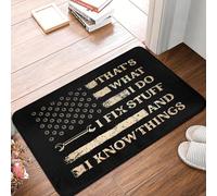 EAEQKOUC 3D Porte Sol Cuisine Salle de Bain Tapis antidérapant extérieur mécanicien ingénieur Cadeau paillasson Toilette entrée Tapis tapis-60x90cm