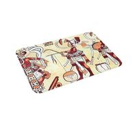 EAEQKOUC 3D Poterie 3D Maya Paillassons antidérapants Tapis de Sol Antivêtements Tapis pour entrée de Cuisine Tapis de Repose-Pieds de Salle de Bain de la Maison - 50x80cm