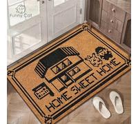 EAEQKOUC 3D Sweet Home Creative Paustillon Léger Tapis d’Accueil Machine Lavable Tapis de Salon Tapis pour Chambre Maison