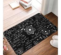EAEQKOUC 3D Tapis de paillasson pour Professeur de mathématiques 3D Sciences antidérapantes Physique Salle de Bain Cuisine Tapis Toilettes Moquette -50x80cm