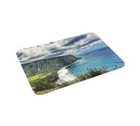 EAEQKOUC 3D Tapis de Sol 3D antidérapant de Big Island Hawaii pour entrée de Cuisine, Tapis de Repos de Salon - 50x80cm