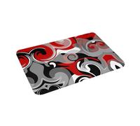 EAEQKOUC 3D Turbulences 3D Paillassons antidérapants Tapis de Sol Tapis Lavable pour entrée de Cuisine Tapis de Pied sur Balcon de la Maison - 60x90cm