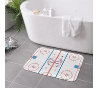 EAEQKOUC Hockey is Life Patinoire Antidérapant Tapis de Sol Tapis de Moquette pour entrée de Cuisine Couche Tapis de Pied 3D-50x80cm