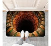 EAEQKOUC Paillasson à Motif piège en Brique Abyss, Tapis de Sol antidérapant, adapté au Salon, à la Chambre, à la Salle de Bain, à la décoration de la Maison de Vacances 3D-40x60cm