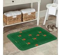 EAEQKOUC Paillassons antidérapants Full Team Tapis de Sol Moquette pour entrée Cuisine Salle de Bain Salle de Bain Salon Tapis de Pied 3D-40x60cm