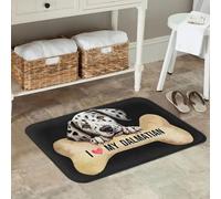 EAEQKOUC Tapis 3D Anatomie du Chien Teckel Dapple Bleu Paillassons antidérapants de Sol de Moquette Durable pour entrée de Cuisine Maison Chambre de Pied décorations de Noël