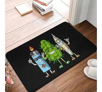 EAEQKOUC Tapis 3D antidérapant juif Hamsa Fait Main Hamsa antidérapant en Polyester de Salon d’entrée oratif de Maison