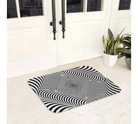 EAEQKOUC Tapis 3D Berger Allemand : Quand Vous venez chez Moi, Veuillez Vous Souvenir des règles Anti-décollant de Sol Moquette pour de Pied Décorations de Noël