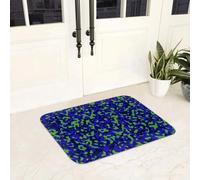 EAEQKOUC Tapis 3D Camion Rouge Joyeux Arbre de Noël Paillasson d’Accueil d’Oration antidérapante à Profil Bas de Noël d’Hiver pour l’Oraison à Domicile