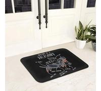 EAEQKOUC Tapis 3D Danseuse de Ballet Danseuse, Ballerine Ne Dispose Pas de paillassons antidérapants de Sol de Moquette pour l’entrée de la Cuisine de Pied décorations de Noël