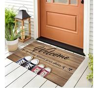 EAEQKOUC Tapis 3D de Bain - paillasson antidérapant, à séchage Rapide, étanche en Polyester à Motif Vague de Plage, idéal pour la Salle de Bain, la Chambre, la Cuisine, Les décorations de Noël