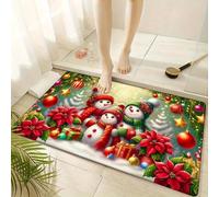 EAEQKOUC Tapis 3D de Bienvenue Sweet Home Vintage - Lavable en Machine - pour Le Salon, la Chambre, la Cuisine décorations de Noël