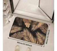 EAEQKOUC Tapis 3D de Salle de Bain en Flanelle « Forteresse de tir et Lune », d’entrée Lavable à la Machine pour la décoration intérieure et décorations de Noël de Noël de Ma