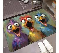 EAEQKOUC Tapis 3D de Sol à Motif Wolf, Tissu Polyester, Lavable en Machine, adapté à la décoration de Chambre et de Salon. Décorations de Noël