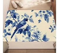 EAEQKOUC Tapis 3D de Sol de Salle de Bain à Motif Citrouille, de Baignoire Absorbant, Douche, Petite Moquette, paillassons de Porte de Salle de Bain, décorations de Noël