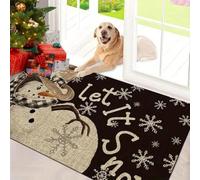 EAEQKOUC Tapis 3D Hippity hopity Get Off My Property rétro d’Accueil Cuisine Paillassons de Porte d’entrée Salon Chambre Paillassons d’entrée antidérapants décorations de Noël