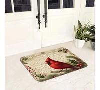 EAEQKOUC Tapis 3D J’Adore Mon Chien dalmate paillassons antidérapants de Sol antivêtements de Moquette pour entrée Cuisine Salle de Bain Salon de Pattes décorations de Noël