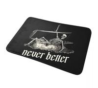 EAEQKOUC Tapis 3D Jamais Mieux - de Sol antidérapant en Cercueil, de Sol en Moquette Durable pour entrée de Cuisine, de Pied pour Balcon de la Maison, de pied-50x80cm