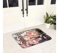 EAEQKOUC Tapis 3D Je me suis réincarné en Slime Anime Paillassons antidérapants de Sol imperméable à l’Eau pour l’entrée de la Cuisine de Pattes de Noël