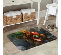 EAEQKOUC Tapis 3D Jeu Assassin’s Creed Paillassons antidérapants de Sol raclant du Sable pour entrée de Cuisine Balcon de la Maison de Repos décorations de Noël