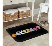 EAEQKOUC Tapis 3D Jujutsu Kaisen Anime Ryomen Sukuna Symbole de la Marque maudite Paillassons antidérapants de Sol de pour entrée de Cuisine de Pattes décorations de Noël