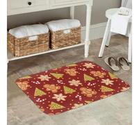 EAEQKOUC Tapis 3D Même Merde Histoire Anglaise de Style médiéval Paillassons antidérapants de Sol pour entrée de Cuisine Chambre de Pied décorations de Noël