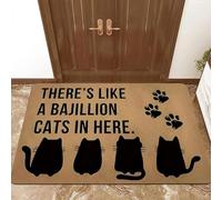 EAEQKOUC Tapis 3D Paillasson drôle pour intérieur - Bienvenue au Cirque Paillassons Drôle d’entrée Bienvenue Ma décorations de Noël