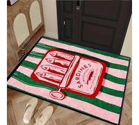 EAEQKOUC Tapis 3D Paillassons colorés à Motif Papillons et Galets, antidérapant, de Sol Facile à Entretenir pour la buanderie, Salle de Bain, décorations de Noël sur Balcon