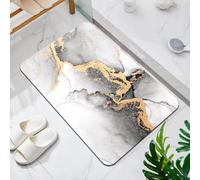 EAEQKOUC Tapis 3D Paillassons de Bienvenue Mode S’il Vous plaît ne marchez Pas sur Mes à Motif Corgi en Flanelle pour intérieur Décorations de Noël