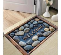 EAEQKOUC Tapis 3D Paillassons Gothiques Bat Doux, Douillet et Absorbant Le Bruit Hall d’entrée, Paillasson, Chambre d’entrée de Chevet Maison ou