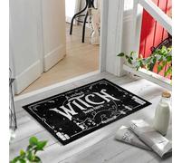 EAEQKOUC Tapis 3D Paisible Plage de Sable Blanc de Bain antidérapant Photo vibrante d’Eau Turquoise Claire Ciel Bleu avec des Nuages Cumulus Douces Vagues décorations de Noël