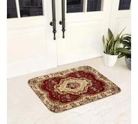 EAEQKOUC Tapis 3D Tortues aborigènes Australie Peinture Art Antidérapant Paillassons de Sol de Moquette pour l’entrée de la Cuisine Balcon de la Maison de Pied décorations de Noël