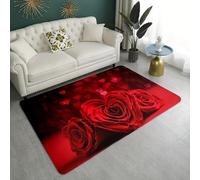 EAEQKOUC Tapis 3D Un en Flanelle, thématisé Autour d’Un Atelier d’Art en Papier Fait Main, Un adapté à Huit espaces intérieurs, Style Memphis, décorations de Noël Decoration St