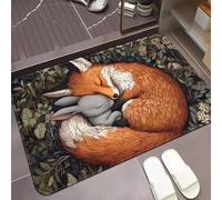 EAEQKOUC Tapis 3D Welcome Home Paillasson antidérapant sur Le thème du vélo - Lavable en Machine, Polyester, Parfait pour la décoration de Noël de la Cuisine et de la Salle de Bain.