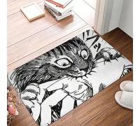 EAEQKOUC Tapis antidérapant Paillassons de Cuisine Mon Chat Mignon Tomie Junji Ito Tapis de Couloir Décoratif Maison 3D-60x90cm