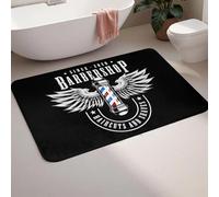 EAEQKOUC Tapis de Sol antidérapant en Flanelle 3D de Coiffure Unissex découpé et rasé pour entrée de Cuisine de Repose-Pieds de Salle de bain-60x90cm