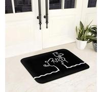 EAEQKOUC Tapis Logos de la Loi en Or 3D Balance of Justice Avocat Avocat Partie légale Paillasson Entrée de Cuisine de Sol pour Salle de Bain de Pied