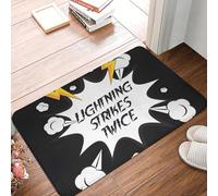 EAEQKOUC Tapis Paillasson 3D - d’Accueil en Polyester pour Cuisine, Chambre, antidérapant au Sol, Lavable en Machine, rectangle-40x60cm